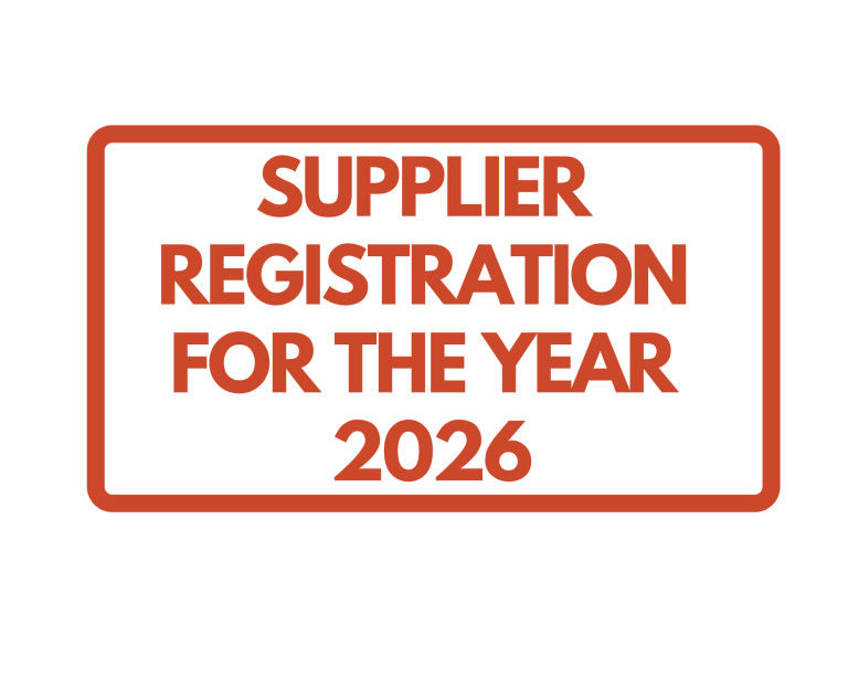 සැපයුම්කරුවන් ලියාපදිංචි කිරීම – 2026